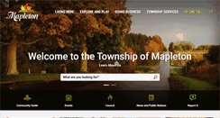 Desktop Screenshot of mapleton.ca