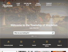Tablet Screenshot of mapleton.ca
